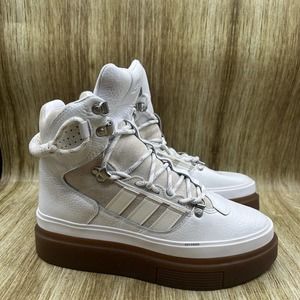 Adidas Ivy Park Super Sleek Boot Icy White GX2782 Platform Shoes Womens Size 8.5